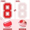 176 Sheets 1936 Pcs Iron on Numbers for Jersey T-Shirt Heat Transfer Numbers 0-9 for Fabric Clothing Sports Jersey Helmet