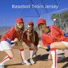 Womens Button Down Baseball Jersey, Blank Softball Team Uniform, Hip Hop Hipster Short Sleeve Active Shirts
