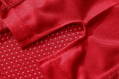 Blank Football Jersey Mesh Athletic Football Shirt Practice Sports Uniform