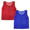 12 Pinnies Scrimmage Vests Team Practice Jersey for Child Youth Teen Lightweight