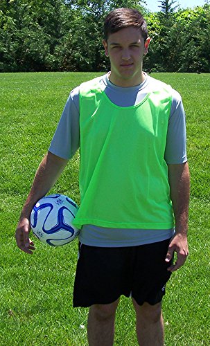Soccer Pinnies – Mesh Jersey Vest for Scrimmage Practice, Soccer Pennies and Training Bibs
