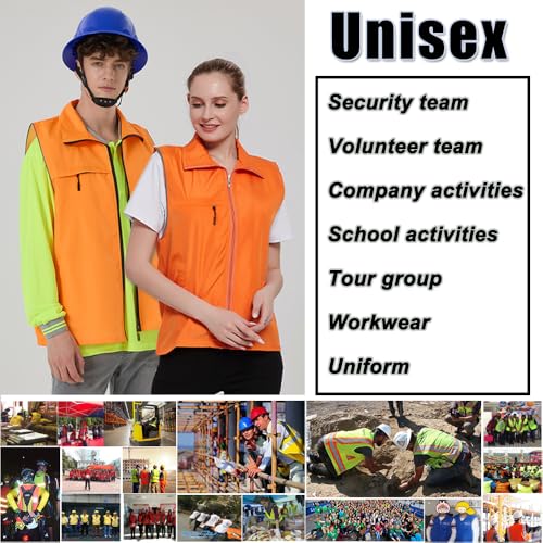 High Visibility Reflective Safety Vest Sleeveless Jacket Customize Logo Outdoor Activity Team Work Uniform