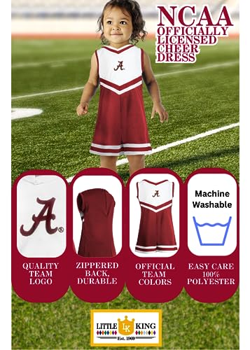 NCAA Toddler/Youth Girls Team Cheer Jumper Dress-Sizes 2T 3T 4T 6
