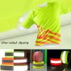 Hi-Vis Safety T-Shirt Customize Logo US Flag Reflective Security Shirts Team Work Uniform