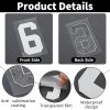 358 Pcs Iron on Letters and Numbers, 8 Inch and 3 Inch Heat Transfer Numbers with 2 Inch iron on letters for clothing, Jersey