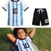 Boys' Soccer Jersey Youth Football Uniform Sports Shirt Kit for Kids Age 4-14,Soccer Birthday Gift