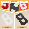 88 Pieces Iron On Numbers, Jersey Heat Transfer Numbers for Sports T Shirts Team Uniform Football Basketball Baseball-Black, 8
