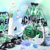 24 Pcs Cheer Drawstring Backpack Bulk Clear PVC Cheerleader Gym Storage Bags Gift for Sports Team Women Accessories (Green)