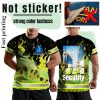 Skull Safety T-Shirts Customize Logo High Visibility Reflective Outdoor Security Team Uniform