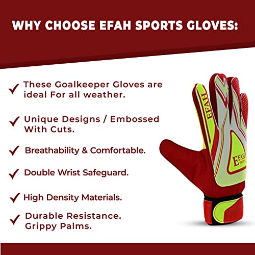 Soccer Goalie Goalkeeper Gloves for Kids Boys Children Football Gloves with Strong Grips Palms