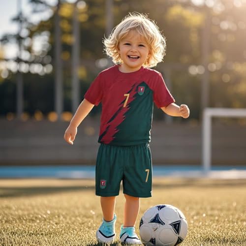 Boy's Soccer Jerseys for Kids Outdoors Football Team Training Uniform Kit Boys Girls Youth Child Sport Fan Jersey