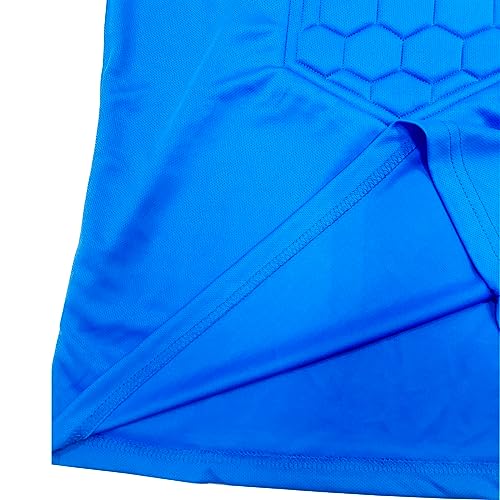 Kids Goalie Shirt Goalkeeper Jersey Padded Long Sleeve Sports Team Soccer Football Training Uniform for Boys Girls