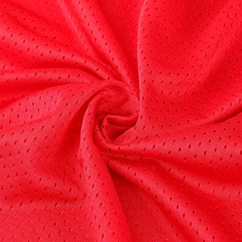 Men Blank Plain Football Jersey Practice Team Sports Uniforms Hip Hop Hipster Short Sleeve Mesh Pullover Shirts S-3XL