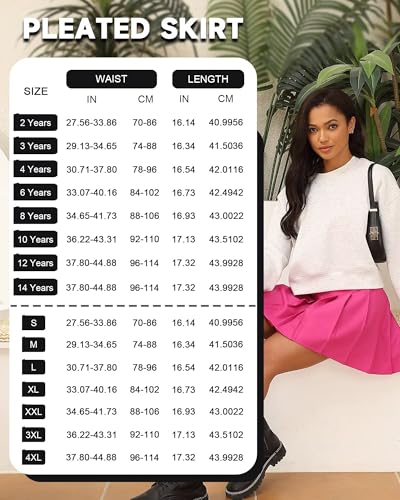 Pleated Skirts for Women Tennis Skirt with Shorts High Waisted Mini Skirt Athletic Golf Skirts Uniform Cheer Dress