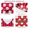Womens Baseball Jersey Baseball Print Button Down Softball Jersey Game Day Baseball Mom Shirt Active Team Sports Uniforms