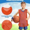 50 Pack Pinnies Bulk Scrimmage Vests Lightweight Youth Scrimmage Vests Team Soccer Basketball Jersey Pinnies for Sport