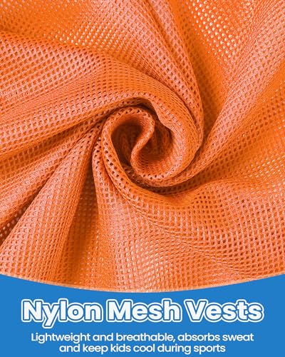 51UEh7MGiiL.jpg 36 Pcs Pennies for Sports Youth Football Practice Jersey Adult Basketball Soccer Hockey Pinnies Kids Scrimmage Jerseys