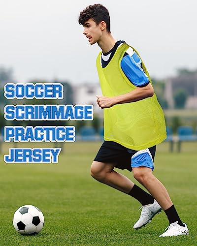 36 Pcs Adult Pinnies Scrimmage Vests Youth Pinnies Team Practice Jerseys for Sports Soccer Football Basketball Practice