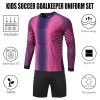 Children's soccer goalkeeper jersey youth children's team uniforms men's long-sleeve set shorts