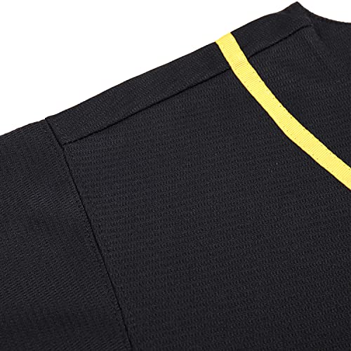 DEHANER Plain Blank Baseball Jerseys for Men Women Adult Hip Hop Hipster Button Down Shirts Sports Uniforms Outfits