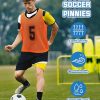 48 Pcs Pinnies for Sports Double Soccer Penny Soccer Pinnies Scrimmage Vests Mesh Basketball Team Practice Jersey