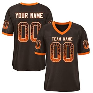 Custom Football Jersey, Personalize Football Practice Uniform, Design Any Name and Number for Your Event or Team