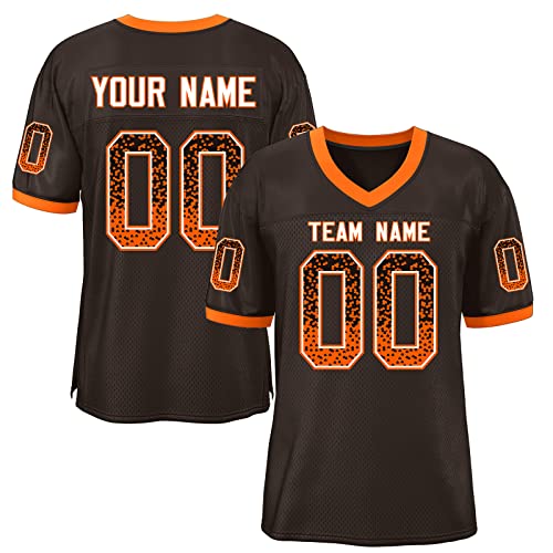Custom Football Jersey, Personalize Football Practice Uniform, Design Any Name and Number for Your Event or Team