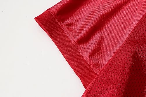 Blank Football Jersey Mesh Athletic Football Shirt Practice Sports Uniform