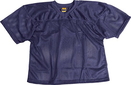 51ZNcn7yPyL.jpg Sports ProMark Football/Lacrosse Adult Waist Length, Polyester Mesh Practice Jersey (Navy Blue, Adult Large/X-Large)