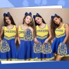 4 Pcs Cheerleader Costumes for Women Adults Girls Cheer Uniform Outfit for 2025 Halloween