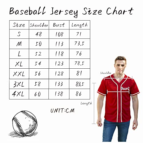 Men Baseball Jersey Button Striped T Shirts Sports Uniform Jersey Active Short Sleeve Tee Team Clothing