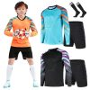 Soccer Goalie Jersey and Shorts Set for Boys,Long Sleeve Goalie Uniform Kit for Kids and Youth