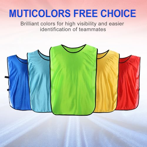Scrimmage Vest Soccer Pennies Soccer Jersey Training Vests Team Sports Pinnies Football Practice Jerseys for Adults