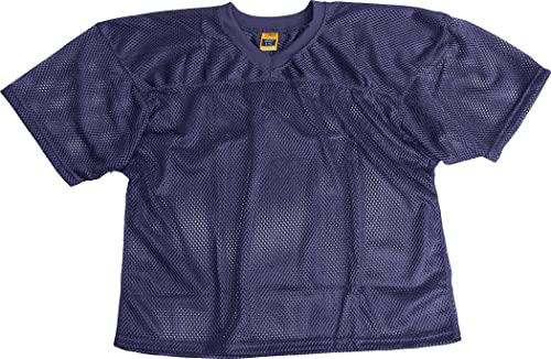 Sports ProMark Football/Lacrosse Adult Waist Length, Polyester Mesh Practice Jersey (Navy Blue, Adult XXX-Large)