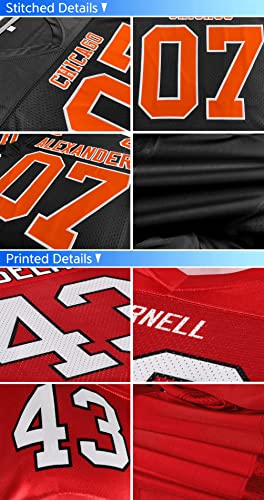 Custom Football Jersey Personalized Stitched Letters Number,Practice Football Uniform for Adult Youth S-7xl
