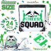 24 Pcs Cheer Drawstring Backpack Bulk Clear PVC Cheerleader Gym Storage Bags Gift for Sports Team Women Accessories (Green)