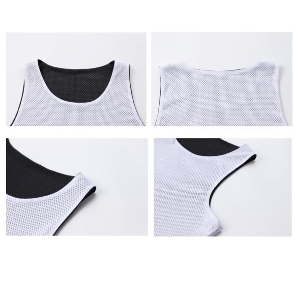 Men's Reversible Basketball Jersey Blank Mesh Jersey Team Basketball Uniforms Sport Shirts S-XXL