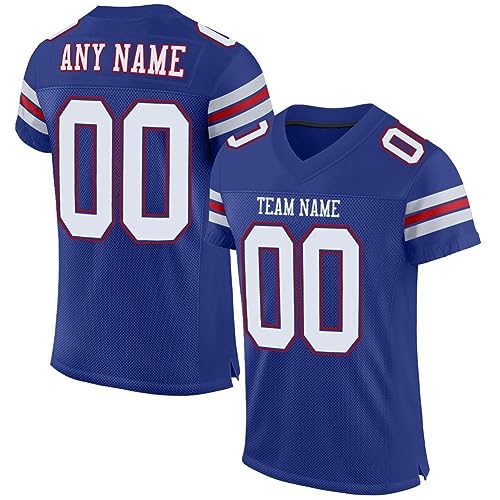 Custom Men Women Youth Blank Practice Football Jersey Uniform Athletic Sports Shirt Personalized Stitched Printed Name Number