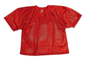 Sports ProMark Football/Lacrosse Adult Waist Length, Polyester Mesh Practice Jersey (Red, Adult XXX-Large)