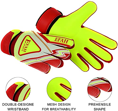 Soccer Goalie Goalkeeper Gloves for Kids Boys Children Football Gloves with Strong Grips Palms