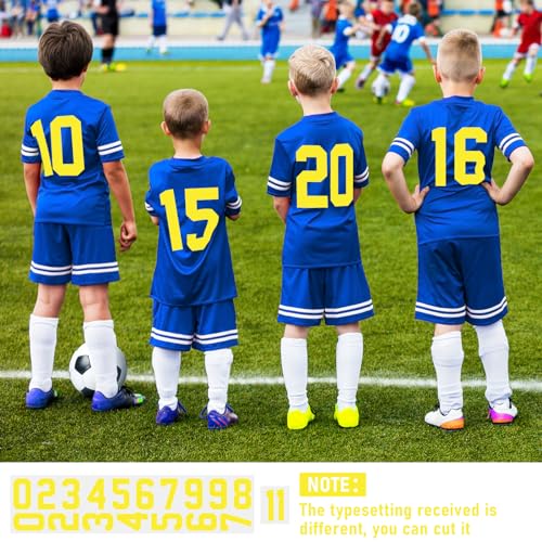 190 Pcs Iron on Letters Iron on Numbers Alphabets Fabric Stickers 8 Inch and 3 Inch Number Patches 2'' Heat Transfer Letters for