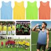 Scrimmage Team Practice Vests Sports Pinnies Soccer Training Basketball Nylon Mesh Jerseys for Child & Adult(12 Pack)