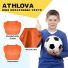 Youth Scrimmage Vests & Soccer Pennies – Breathable Mesh Soccer Pinnies, Pennies for Sports Youth
