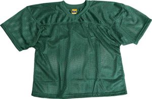 ProMark Football/Lacrosse Adult Waist Length, Polyester Mesh Practice Jersey (Dark Green, Adult Small/Medium)