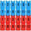 24 Pack Nylon Mesh Scrimmage Team Practice Vests Pinnies Jerseys Train Vest for Adult Sport Basketball Soccer Football