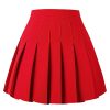 Women's Pleated Skirt Mini Skater Basic Skirts High Waist School Girls Uniform Short Cheerleader Skirt