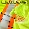 Hi-Vis Safety Shirts Customize Your Logo US Flag Team Work Uniform with 4 Inches Reflective Strips