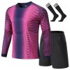 Children's soccer goalkeeper jersey youth children's team uniforms men's long-sleeve set shorts