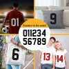 88 Pieces Iron On Numbers, Jersey Heat Transfer Numbers for Sports T Shirts Team Uniform Football Basketball Baseball-Black, 8