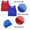 12 Pinnies Scrimmage Vests Team Practice Jersey for Child Youth Teen Lightweight
